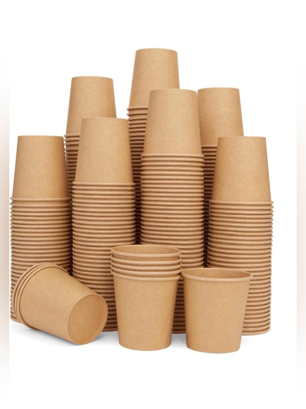 300 Pack 5 oz Kraft Brown Disposable Paper Cups for Hot & Cold Drinks - Picture 4 of 8